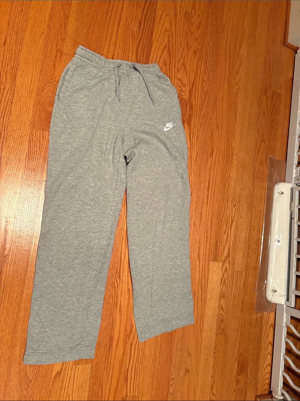 Nike Women’s XS Grey Sweatpants with White Swoosh